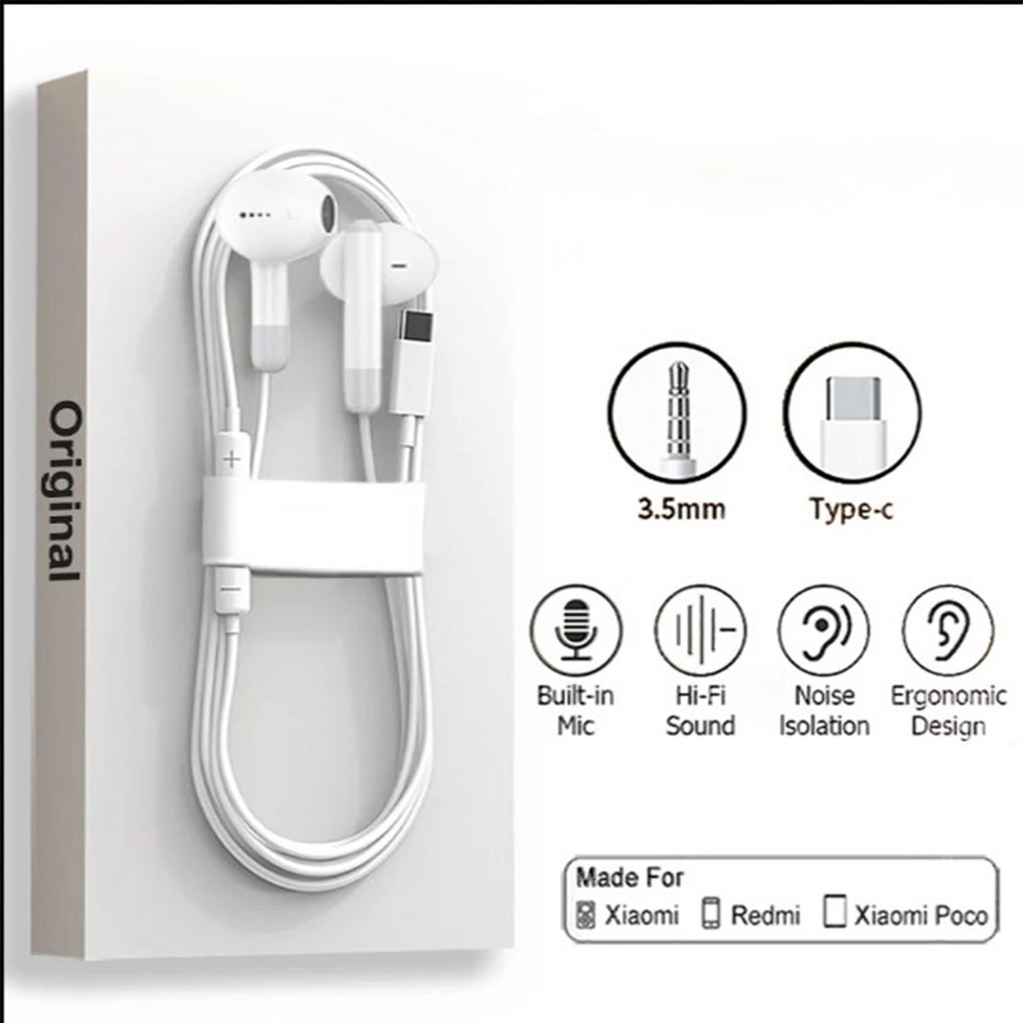 Type C Wired Earbuds Pro