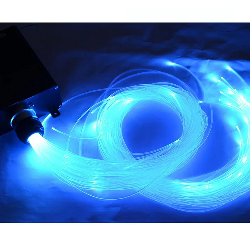 Hot Sales 1～5 Meter 0.5mm End Glow PMMA Fiber Optic Cable For DIY LED Star Ceiling Light Free Shipping