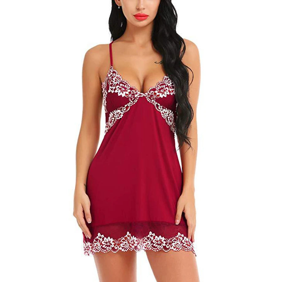 Sexy Lingerie  Sleepwear Red Women