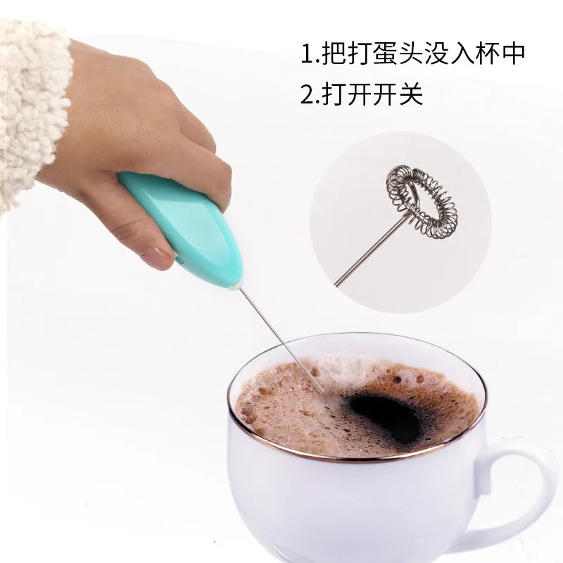 Mini Portable Blender Milk Cappuccino Suitable for Egg Milk Cappuccino Coffee Kitchen Portable Mixer Foam Coffee Machine Whisk