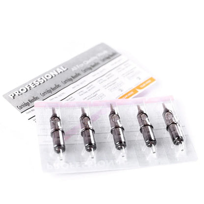 10pcs 0.35MM  Disposable Semi Permanent Makeup Tattoo Cartridge Needle Eyebrow Tattoo Pen Machine Supplies M1 RS RL RM Brown New