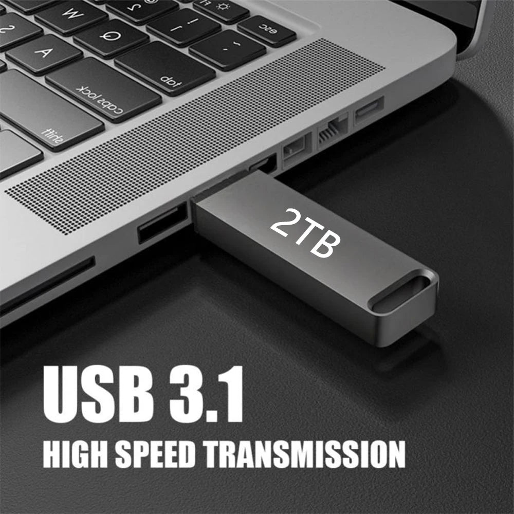 Metal Flash Drive USB Pendrive 2TB USB 3.1 Cle USB Pen Drive USB Memory 1TB File Transfer Waterproo USB Flash 64GB Free Shipping