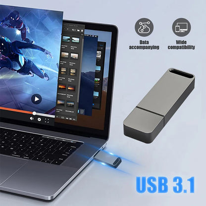 Metal Flash Drive USB Pendrive 2TB USB 3.1 Cle USB Pen Drive USB Memory 1TB File Transfer Waterproo USB Flash 64GB Free Shipping