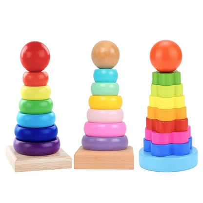 Montessori Baby Toys Kids 3D Wooden Puzzles Early Learning Baby Games Toys Educational Wooden Toys For Children Birthday Gifts