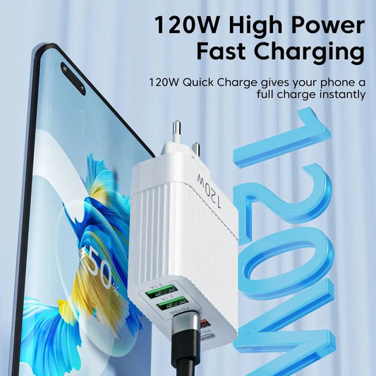 USB 120 w Fast Charger 5 Ports