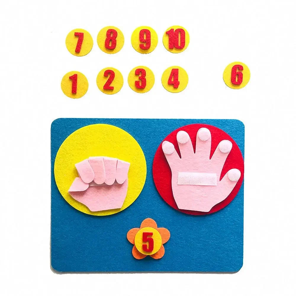 Kids Montessori Toys Materials DIY Non-woven Math Toys Numbers Counting Toy Educational Learning Toys for Children Teaching Aids