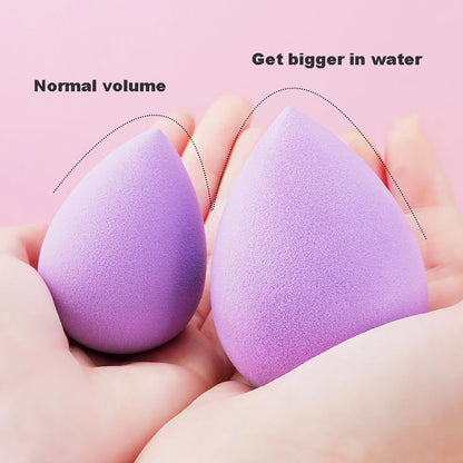 4pcs Makeup Sponge Powder Puff Dry and Wet Combined Beauty Cosmetic Ball Foundation Powder Puff Bevel Cut Make Up Sponge Tools