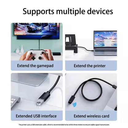 Kebiss USB3.0 Extension Cable for Smart TV PS4 Xbox One SSD USB to USB Cable Extender Data Cord Mini USB3.0 2.0 Extension Cable