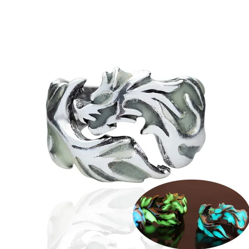 Dragon Glow Gothic Ring