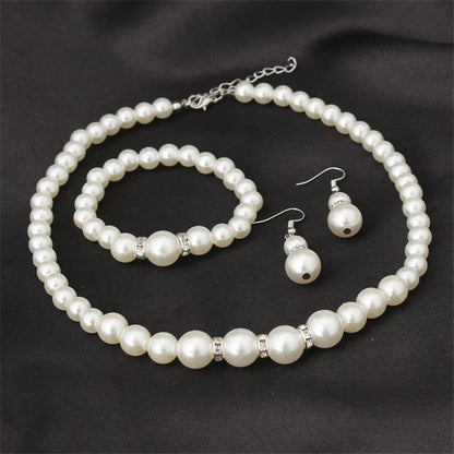 Wedding Engagement Women  Jewelry Set Necklace / Earrings / Bracelets Fashion Jewelry For Lady Party Gift