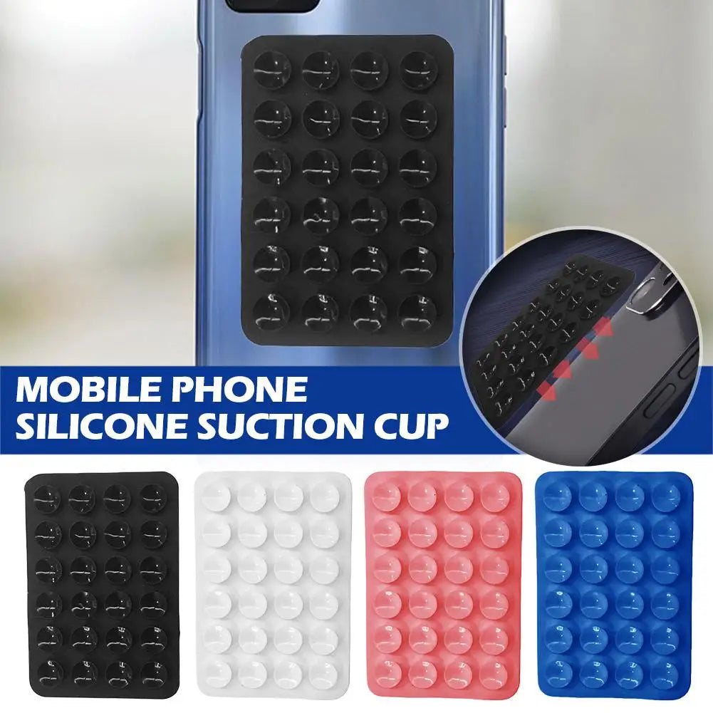 Sticky Grippy Suction Phone Case Mount for iPhone and Android