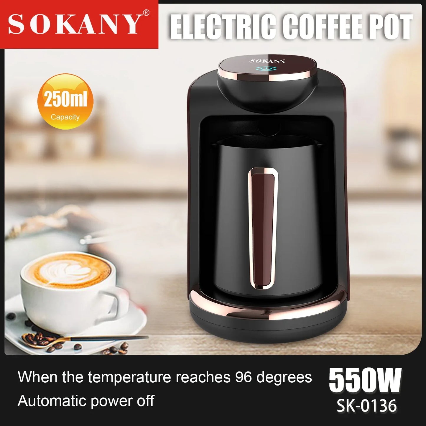 Houselin Turkish Coffee Machine / Coffee Pot 250ml