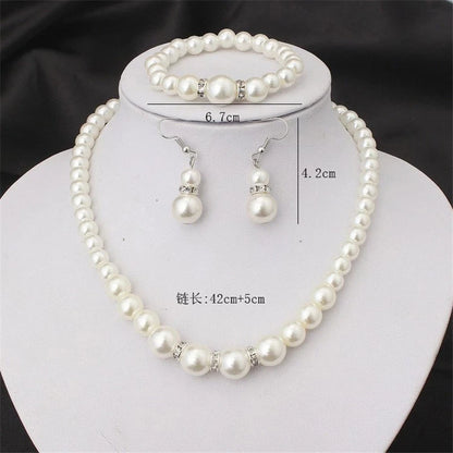 Wedding Engagement Women  Jewelry Set Necklace / Earrings / Bracelets Fashion Jewelry For Lady Party Gift