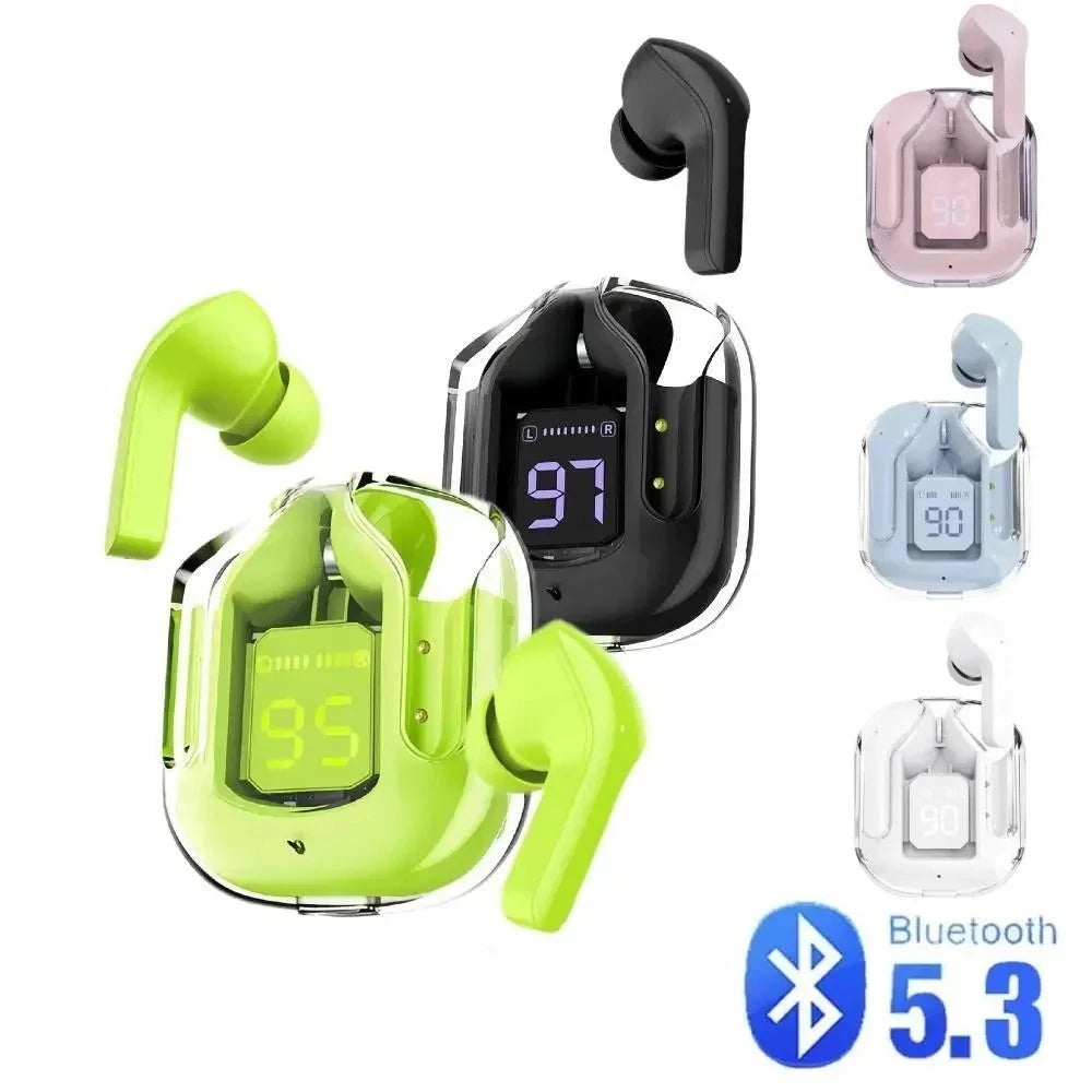 TWS Wireless Bluetooth Earphone Air31 Transparent Headphones with Digital Display Noise Canceling Headset Gaming Earbuds BT30