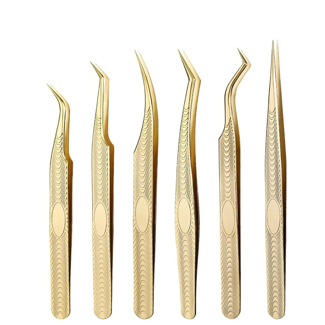 Tweezers Professional Golden Stainless Steel