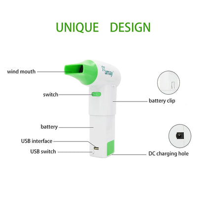 Portable Wireless Hair Dryer with Charging USB Battery Hot and Cold Blower Suitable for Outdoor Baby Pet Personal Care  Tools