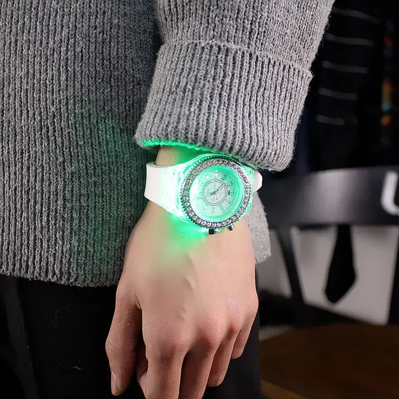 Luminous Rhinestone LED Watch