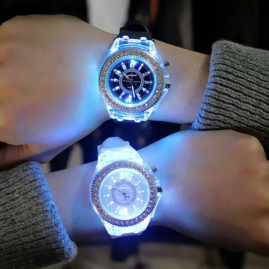 Luminous Rhinestone LED Watch