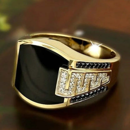 Classic Men's Ring Fashion Metal Gold Color  Jewelry