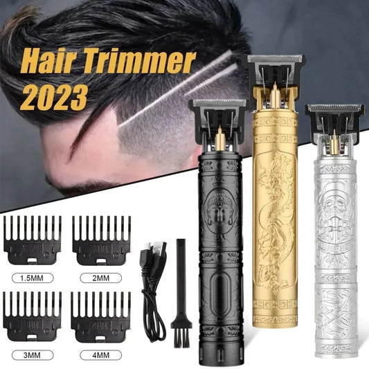 Vintage T9 Hair Trimmer for men Professional Hair Cutting Machine Cordless Beard Trimmer for Home Travel Cordless Hair Clipper