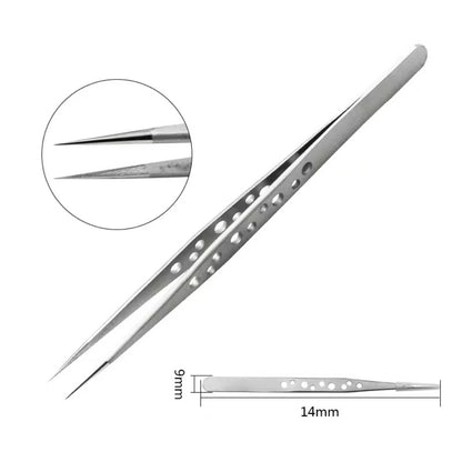 Precision Industrial Tweezers Anti-static Magnetic Stainless Steel