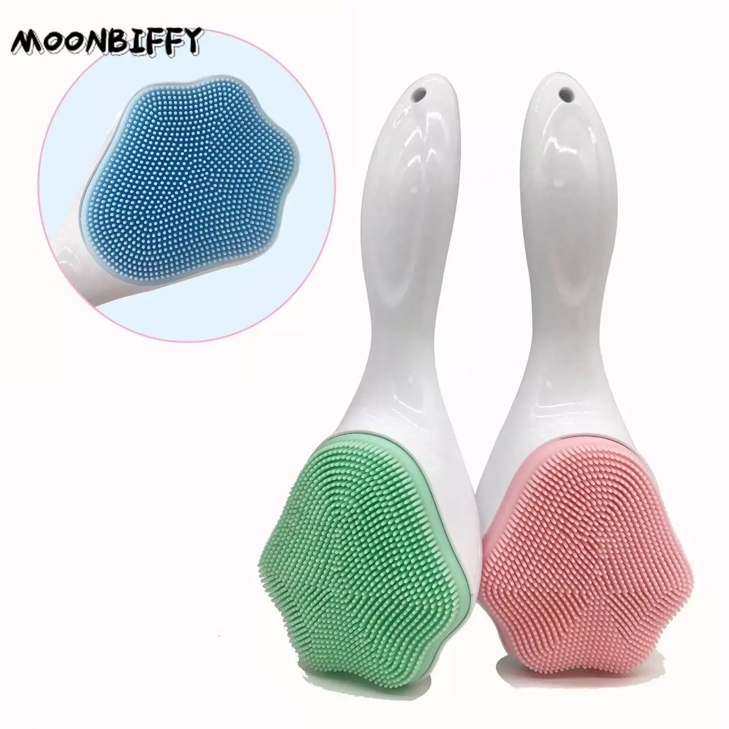 Cute Cat Paw Silicone Face Cleansing Brush Scrubber Manual Facial Deep Cleaner Makeup Removal Blackhead Pore Exfoliating Tool