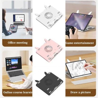 Tablet Holder  Professional 360 Degree Rotation High Strength  Portable Laptop Riser Holder Computer Accessories