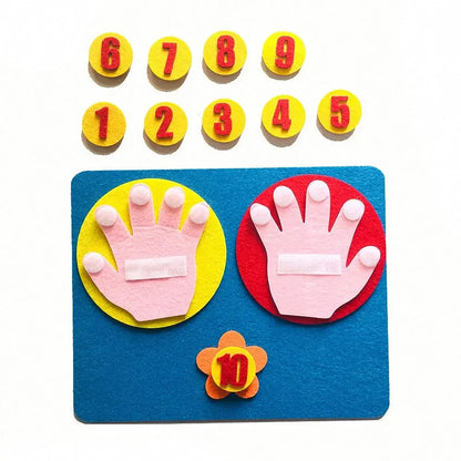 Kids Montessori Toys Materials DIY Non-woven Math Toys Numbers Counting Toy Educational Learning Toys for Children Teaching Aids