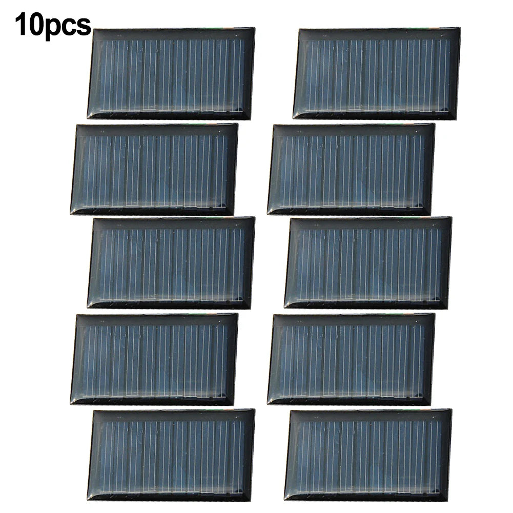 Pack Of 10 Mini Small Power Solar Cells Panel 5V 30mA 53X30mm For DIY Electronics For Home Projects And Science Projects