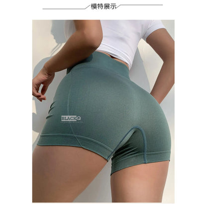 Women Seamless High Waist Sport Shorts Belly Body Shaper Fitness Cycling Running Short Casual Safety Pants Gym Yoga Clothing