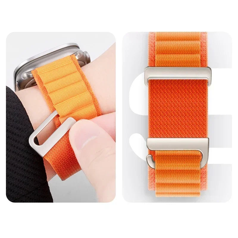 Alpine loop band for Apple watch strap 49mm 44mm 40mm 45mm 41mm 42mm 38mm 40 44 45 mm bracelet iWatch Ultra series 7 6 5 3 se 8