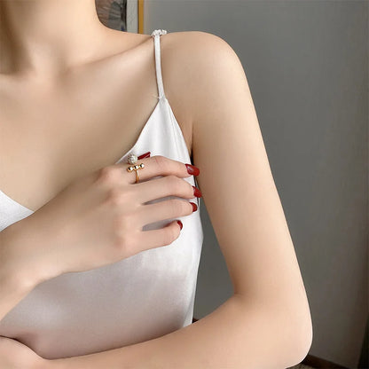 Lina's Gold Geometric Ring