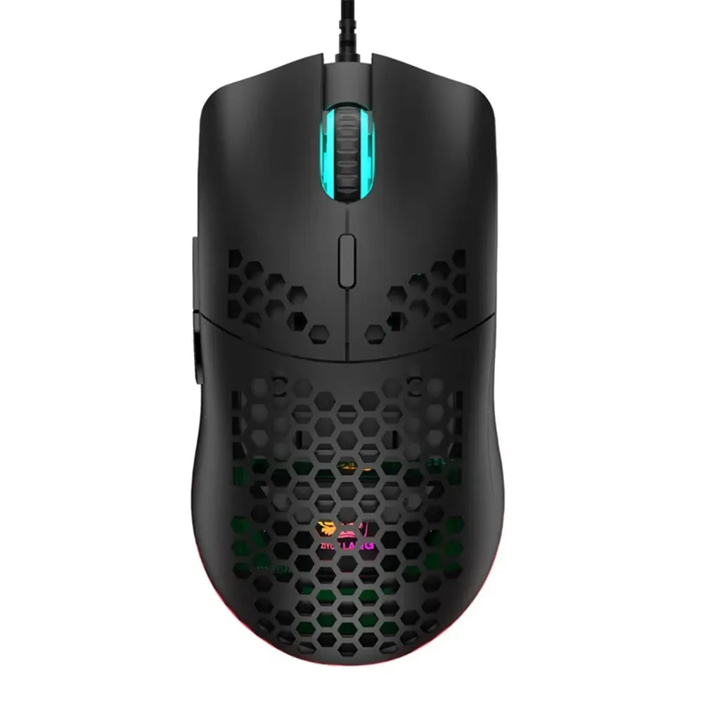 Wired Gaming Mouse - Ultralight Honeycomb Shell RGB Backlit