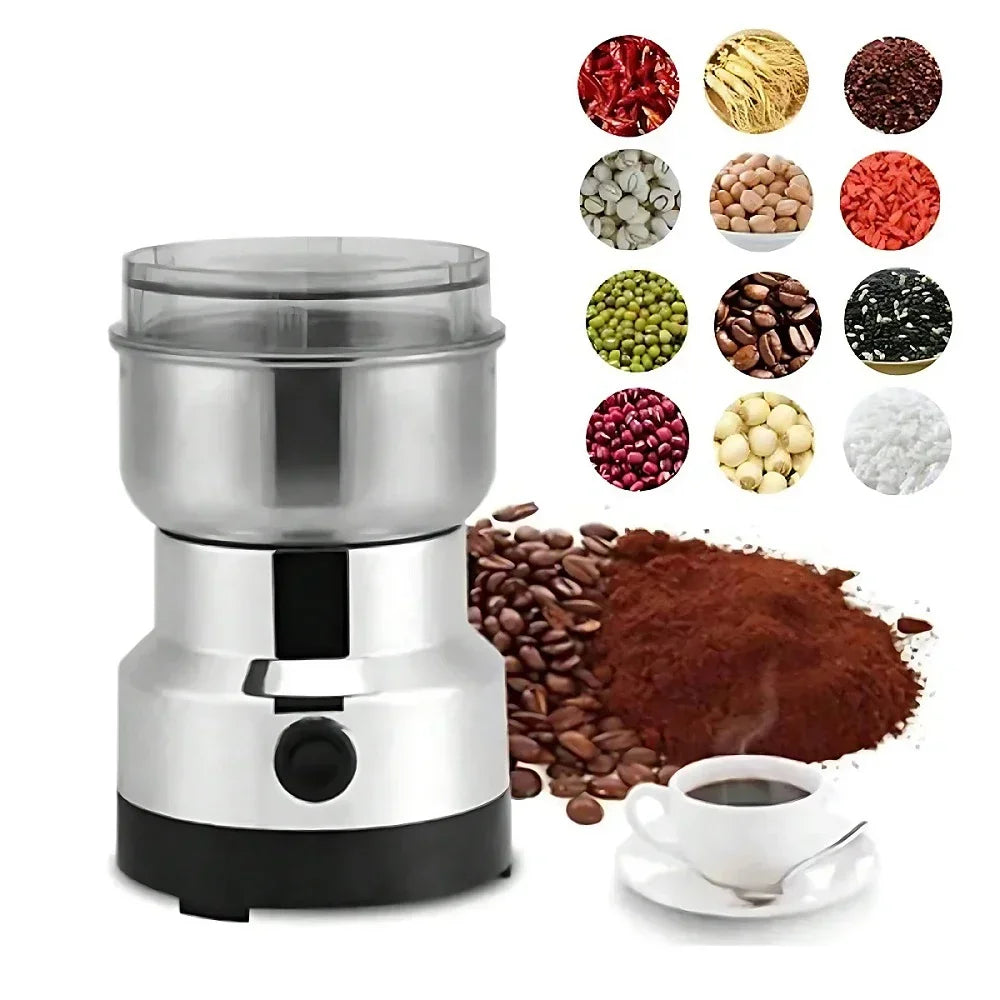 Powerful Grains Spices Portable Electric Grinder Cereals Coffee Bean Dry Food Grinder Mill Grinding Machine 4 Blades