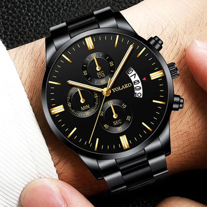 Stainless Steel Watch  Business Watches Man Clock