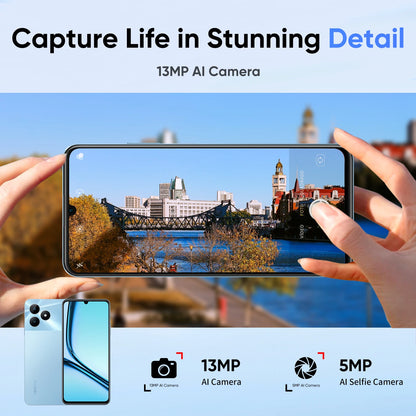 realme Note 50 Mobile Phone 6.74" 90Hz Realistic Screen 13MP AI Camera Octa-Core Processor Phone 5000mAh Large Battery