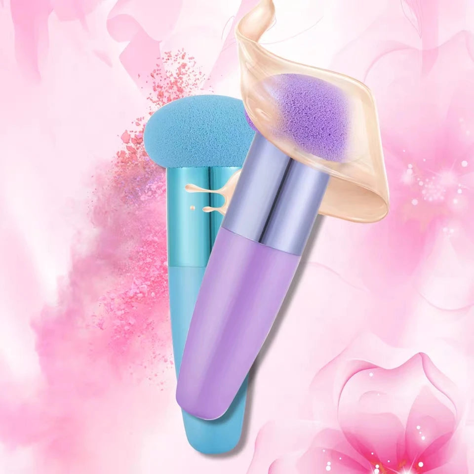 1PCS Mushroom Head Makeup Brushes Powder Puff Makeup Sponge with Handle Women Fashion Professional Makeup Beauty Tools Cosmetic