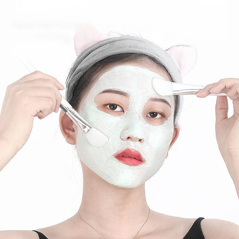 1Pc White Makeup Silicone Facial Mask Brush Professional Mud Cream Brushes DIY Skin Care Foundation Gel Cosmetic Beauty Tool