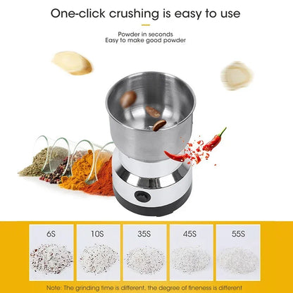 Powerful Grains Spices Portable Electric Grinder Cereals Coffee Bean Dry Food Grinder Mill Grinding Machine 4 Blades