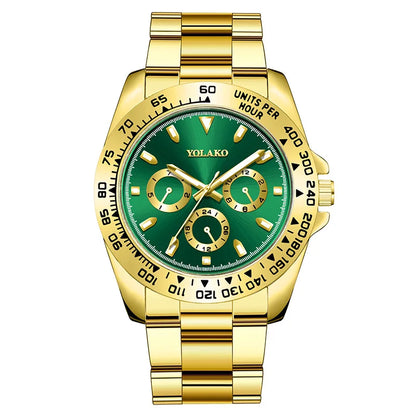 Luxury Gold Stainless Steel Men's Watch