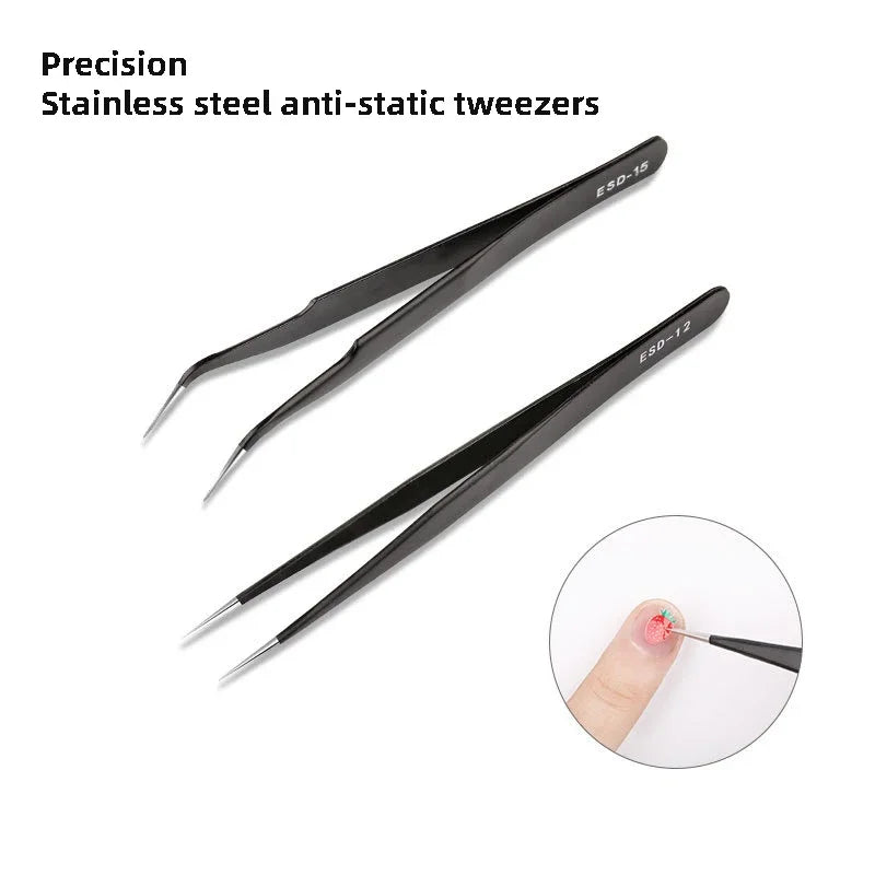 Tweezers Set False Eyelash Extension