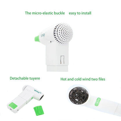 Portable Wireless Hair Dryer with Charging USB Battery Hot and Cold Blower Suitable for Outdoor Baby Pet Personal Care  Tools