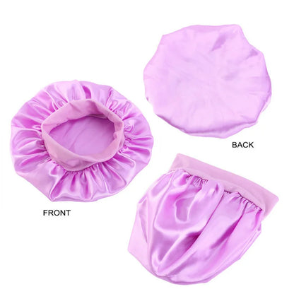 Silky Satin Kids Turban Cap