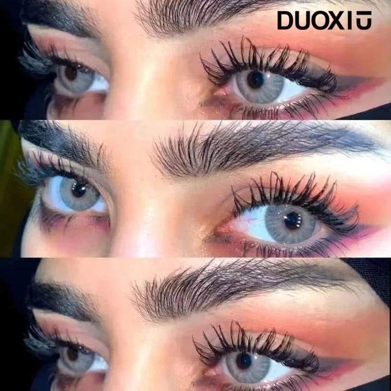 Duoxiu Contact Lenses 2Pcs Blue Green Contact Lenses Color Permanent Makeup Machine Changing Pupil and Eye Color Free Shipping