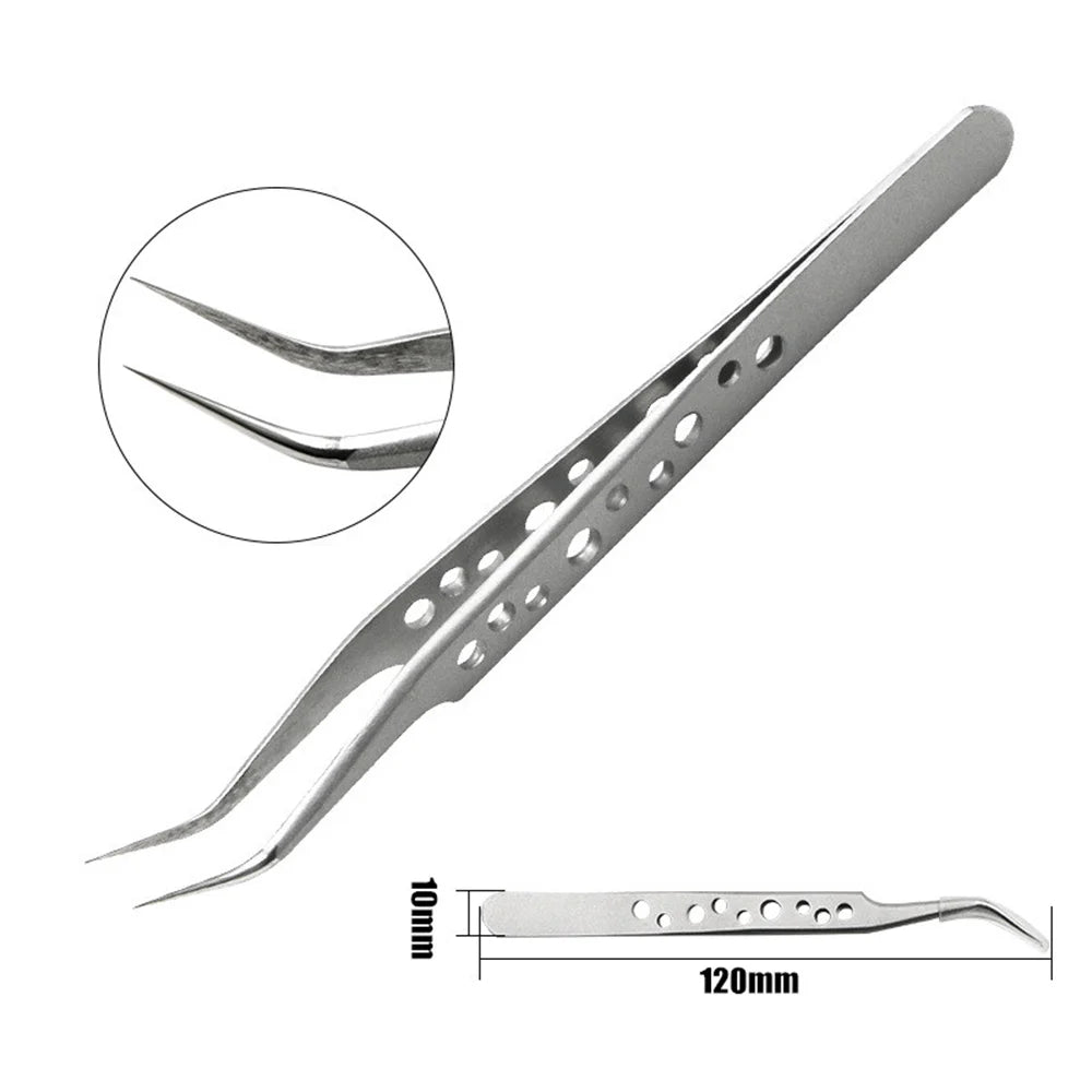 Precision Industrial Tweezers Anti-static Magnetic Stainless Steel