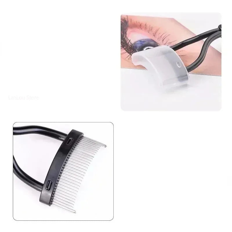 1pc Eyelash Separator Metal Teeth Foldable Eye lash Curler Beauty Makeup Stainless Eyelashs Brush Comb Mascara Curl Make up Tool