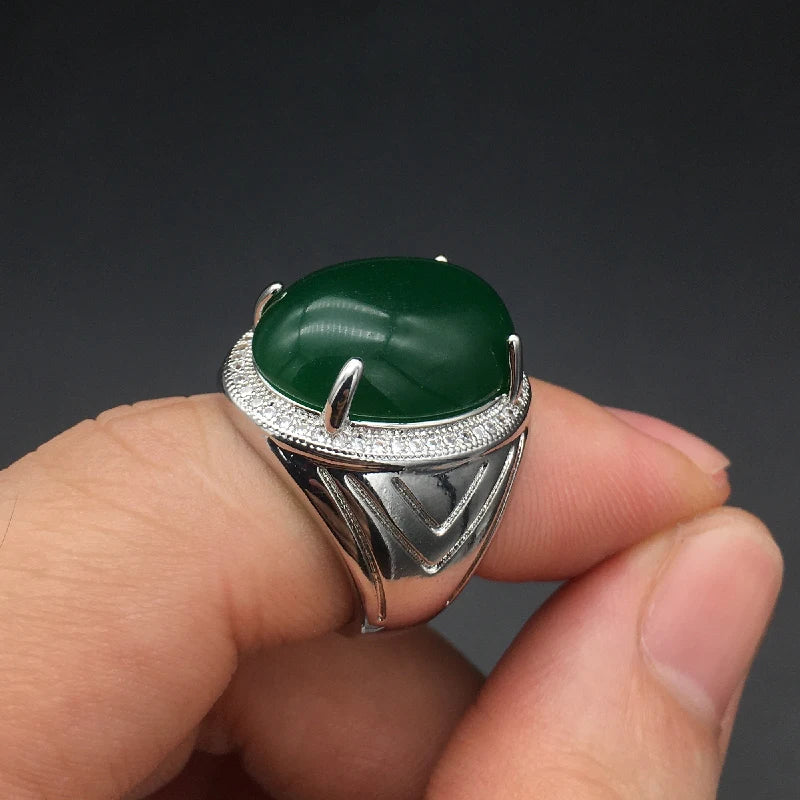 Vintage 925 Silver Ring Jewelry for Women Men