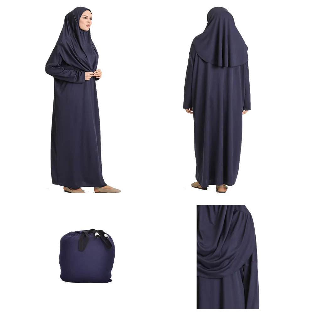 Turkey Muslim Prayer 5 Color Garment Dress Women Hijab Long Abaya Gown  Niqab  Jilbab  Dresses Islamic Clothes Full Cover Prayer Prayer Musulman Jurken Abayas