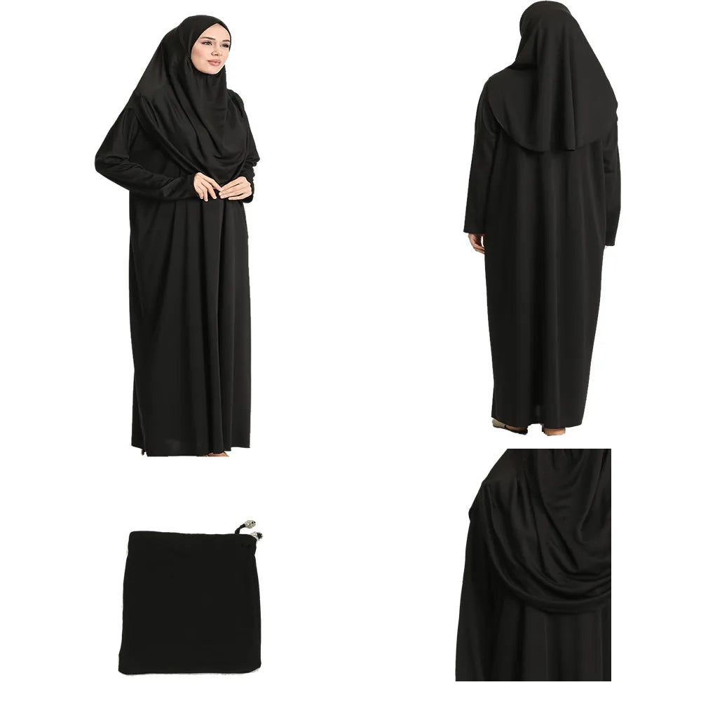 Turkey Muslim Prayer 5 Color Garment Dress Women Hijab Long Abaya Gown  Niqab  Jilbab  Dresses Islamic Clothes Full Cover Prayer Prayer Musulman Jurken Abayas